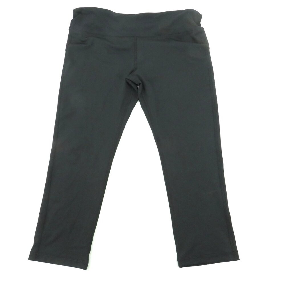 Marika Sport Women's Black Stretch Capri Leggings XS (0-2) NWT $42